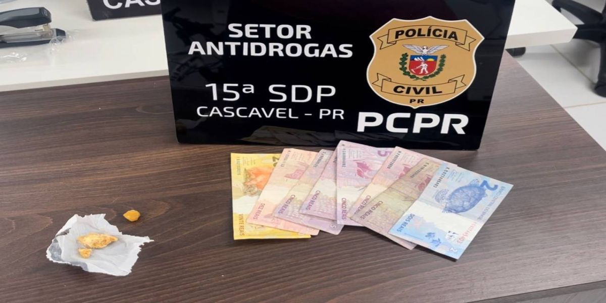 Homem é flagrado vendendo drogas na Praça da Bíblia e Terminal Oeste é preso em Cascavel