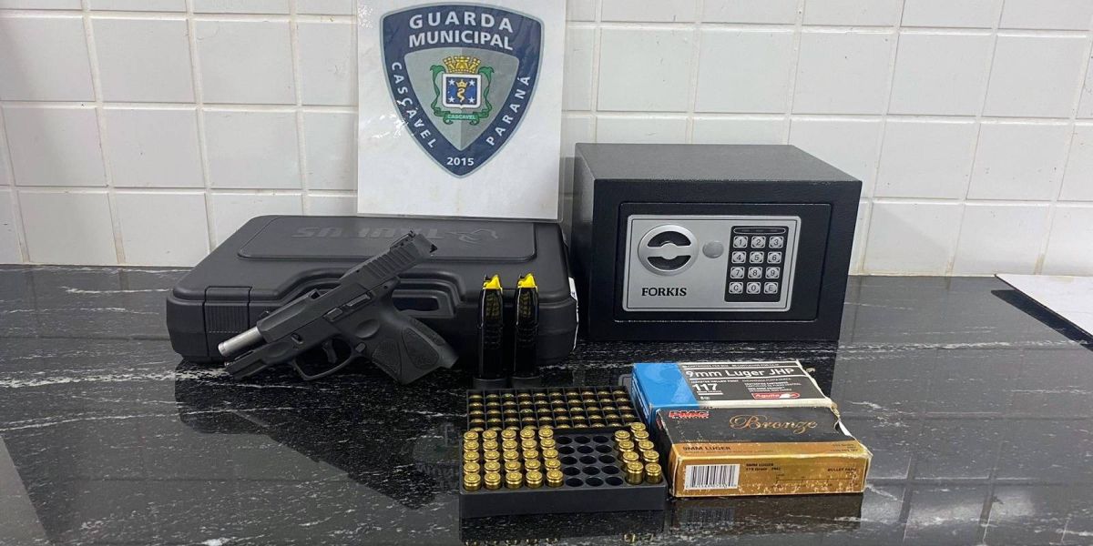 Irmão que tentou intervir em caso de agressão doméstica é detido com arma de fogo