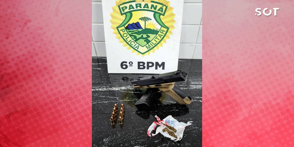 Polícia Militar apreende arma e prende condutor embriagado após disparos no Bairro Interlagos