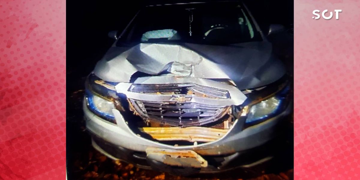 Idosa ferida em colisão traseira na PR-488 em Diamante do Oeste