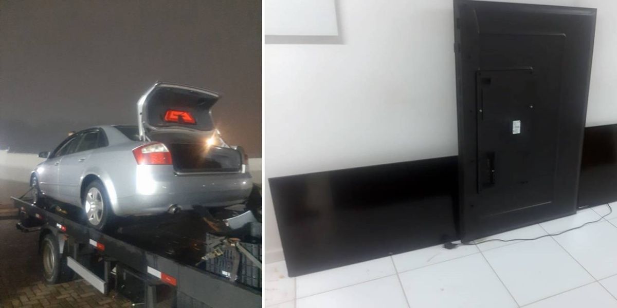 Assalto à mão armada em antiga universidade termina em fuga atrapalhada e apreensão de veículo