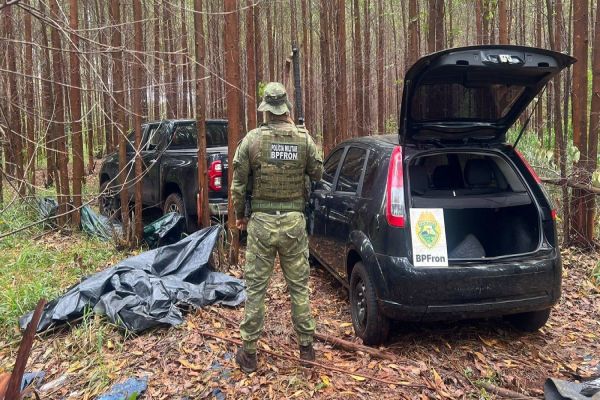 BPFRON apreende dois veículos em Santa Tereza do Oeste: um recuperado e outro com placas falsas
