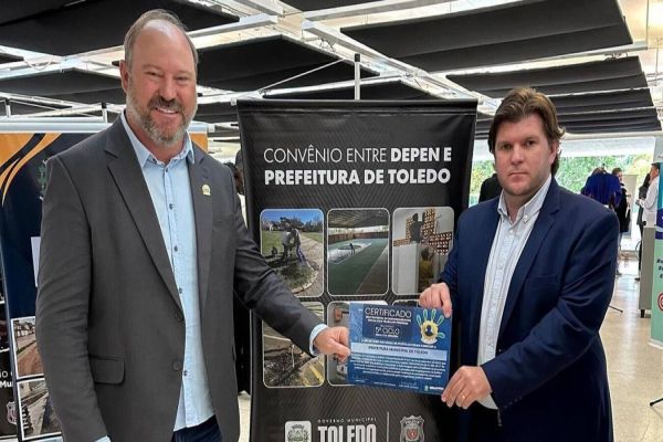 Toledo recebe Selo Nacional de Responsabilidade Social pelo Tratamento Penal