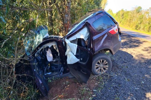 Prefeito de Virmond sofre grave acidente na BR-158 e estado de saúde é instável