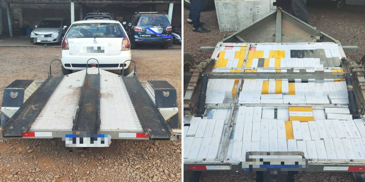 172 Celulares são apreendidos pela Receita Federal em Guaíra: Motorista encaminhado à PF