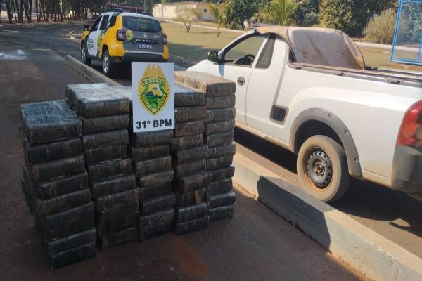 570 Kg de maconha são apreendidos em Terra Roxa após fuga e perseguição policial