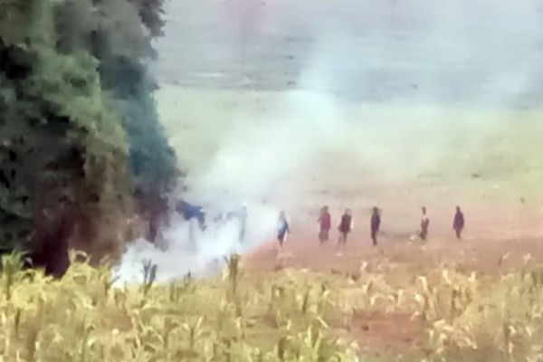 Imagem referente a notícia: Tensão em Terra Roxa: Grupo indígena invade fazenda e Força Nacional é acionada