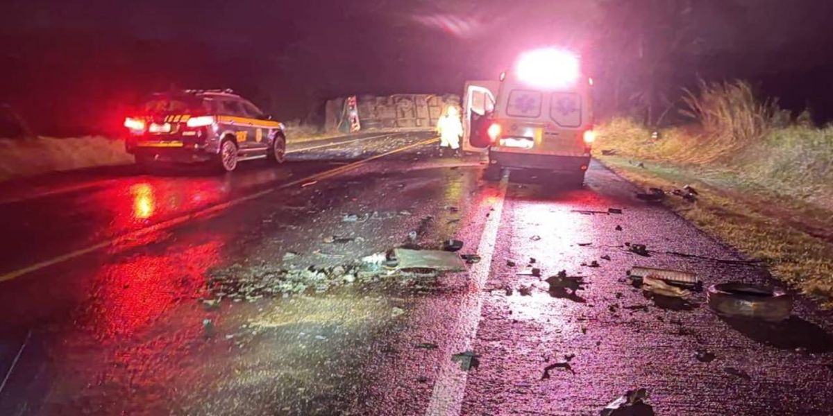 Acidente na BR 277 em Palmeira deixa um morto e rodovia interditada por 4 horas