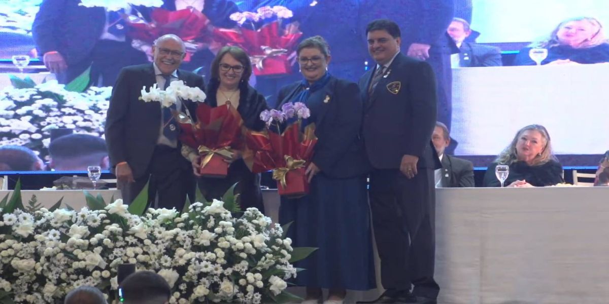 Transmissão de cargos e posse dos presidentes de Clubes em Cascavel marca início do Ano Rotário 2024