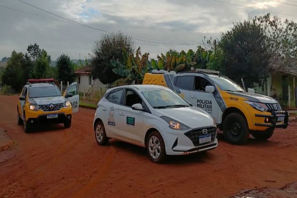 Veículo furtado da Missão Resgate e recuperado pela PM em Espigão Alto do Iguaçu