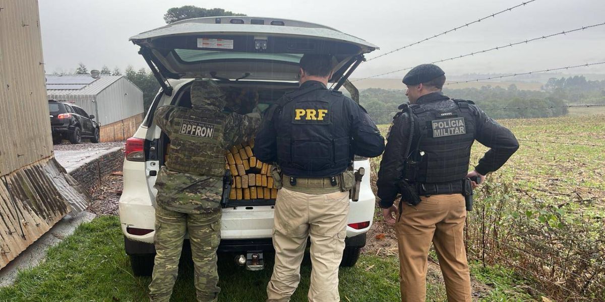 Forças de Segurança apreendem grande quantidade de maconha na BR-467 em Cascavel