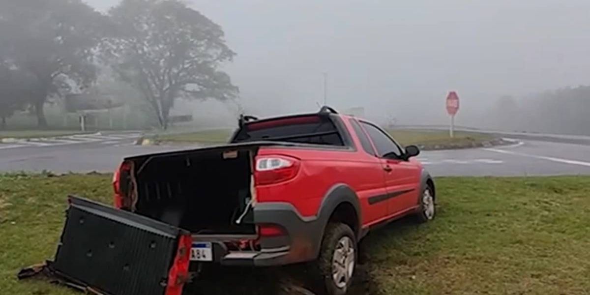 Mulher fica ferida em acidente na BR-277 entre Santa Tereza do Oeste e Céu Azul