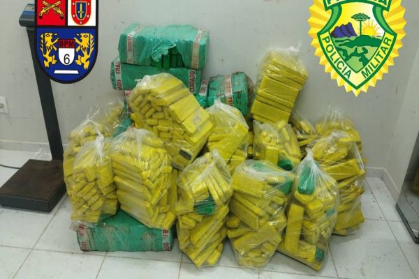 Polícia Militar apreende mais de 500 kg de maconha e recupera veículo furtado na BR-163 em Capitão
