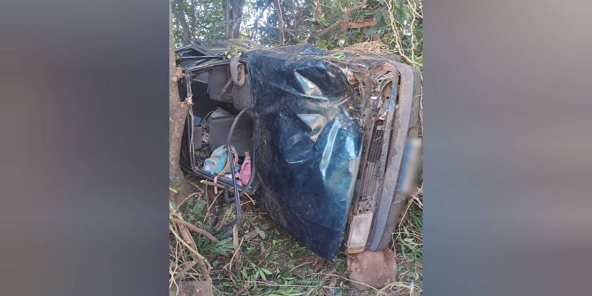 Motorista fica gravemente ferido após capotamento na PR-180 em Enéas Marques