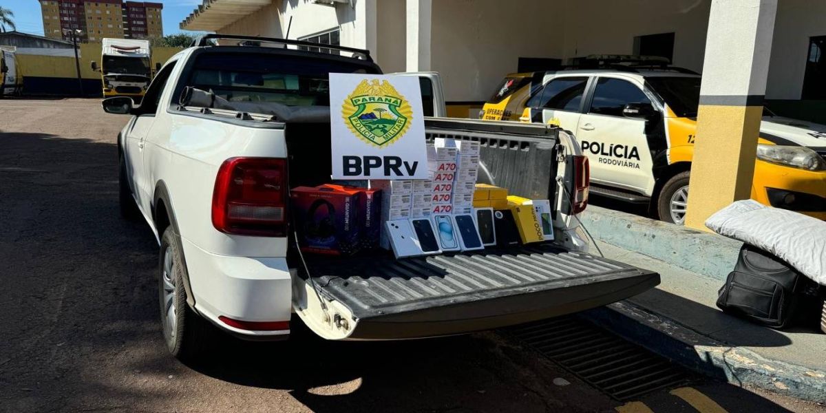 Celulares contrabandeados são apreendidos em Santa Tereza do Oeste