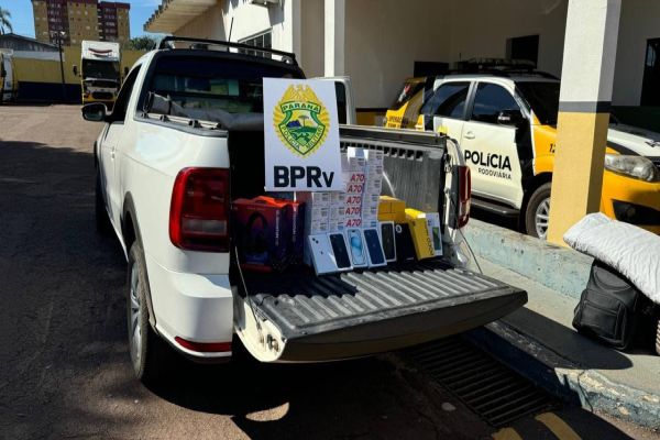 Celulares contrabandeados são apreendidos em Santa Tereza do Oeste