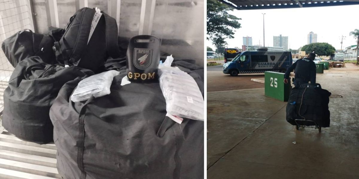 Guarda Municipal apreende carga de óculos contrabandeados na Rodoviária de Cascavel