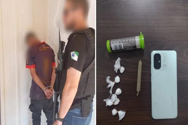 Foto relacionada a notícia: Polícia Civil captura traficante com drogas e arma em Quedas do Iguaçu