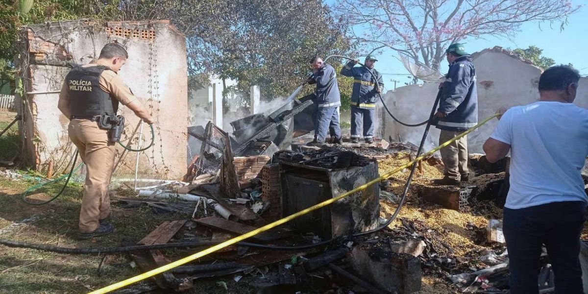 Alunos do Sistema FAEP atendem ocorrência real de incêndio em Sapopema