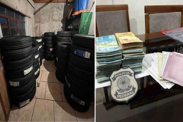 Polícia Federal desmantela esquema de contrabando de pneus em Cascavel e prende um indivíduo