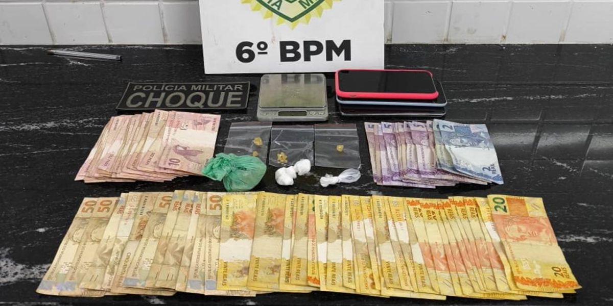 Pelotão de Choque desarticula ponto de tráfico de drogas na região norte de Cascavel