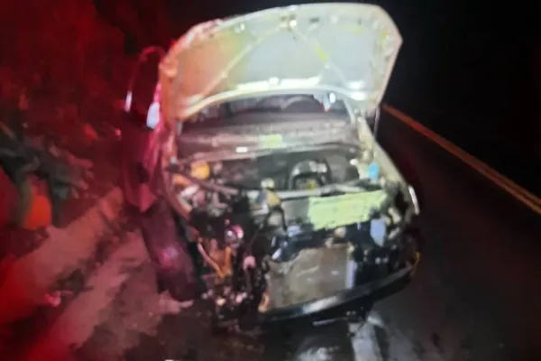 Foto relacionada a notícia: Passageiro de veículo morre após capotamento na PR-495, entre Medianeira e Missal