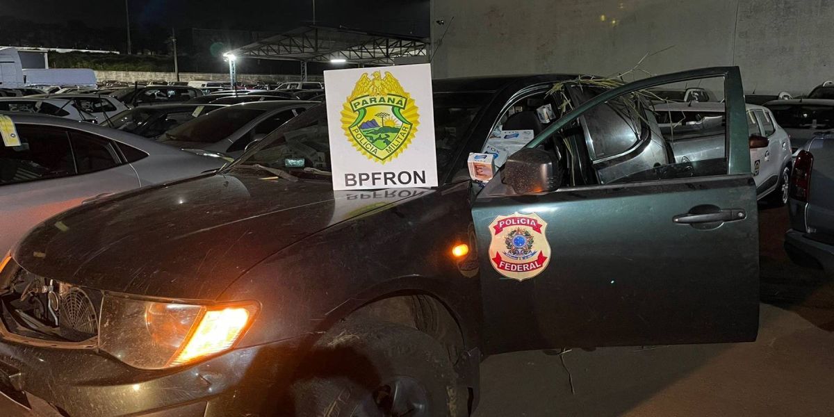 Fuga e colisão: Operação conjunta apreende carga milionária de cigarros em Cascavel