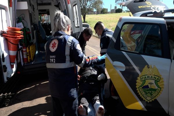 Ataque de Pitbulls deixa dois idosos feridos em parque de Cascavel