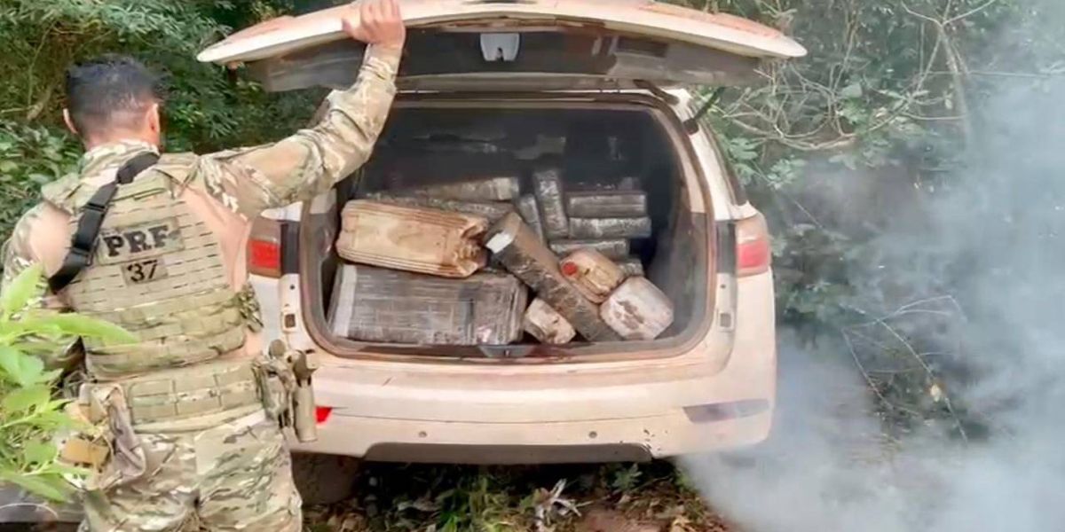 PRF e PM apreendem mais de uma tonelada de drogas e frustram fugas no Paraná