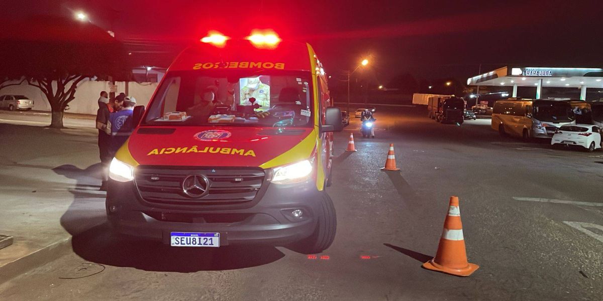Motociclista ferido em acidente no Jardim Alvorada em Cascavel