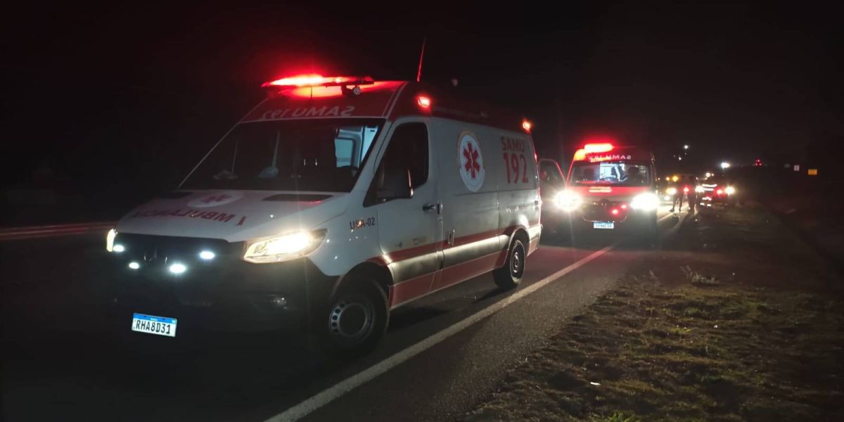 Idoso de 72 anos fica ferido após ser atropelado por automóvel na BR-277 em Cascavel