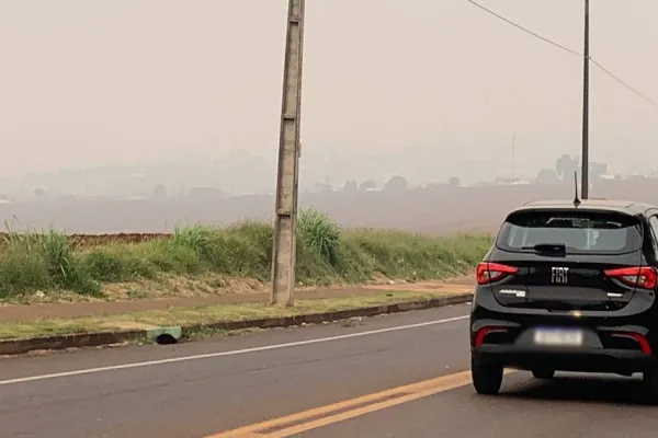 Foto relacionada a notícia: Cascavel sob nuvem de fumaça: queimadas transformam a cidade em cenário apocalíptico