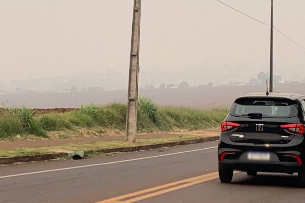 Cascavel sob nuvem de fumaça: queimadas transformam a cidade em cenário apocalíptico