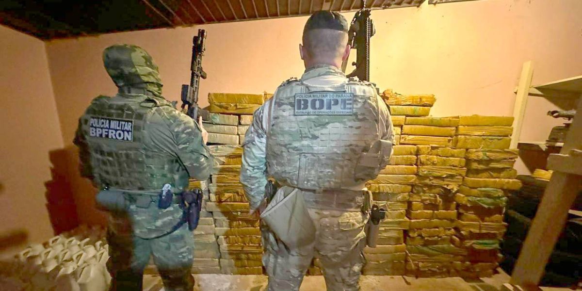 Com 326 toneladas, Paraná lidera apreensão de drogas no Brasil em 2024