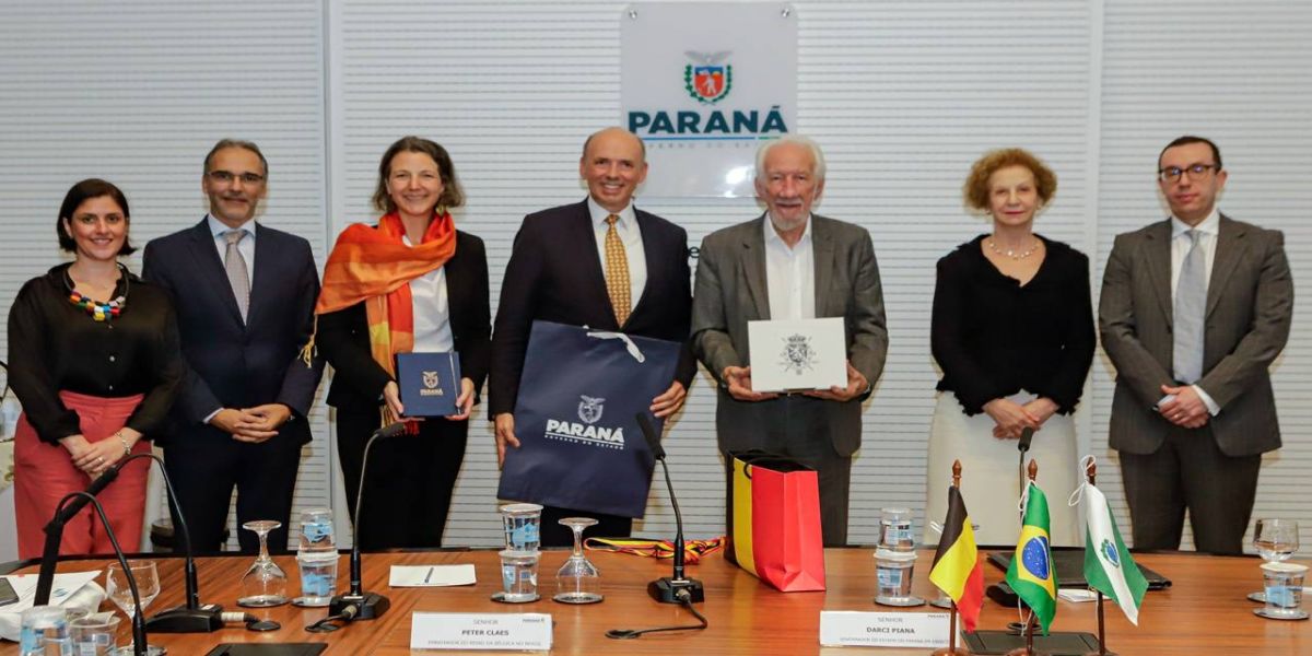 Piana destaca desenvolvimento sustentável do Paraná ao embaixador da Bélgica
