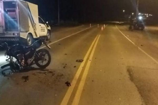 Motociclista morre em grave acidente de trânsito na PR-170, em Pinhão