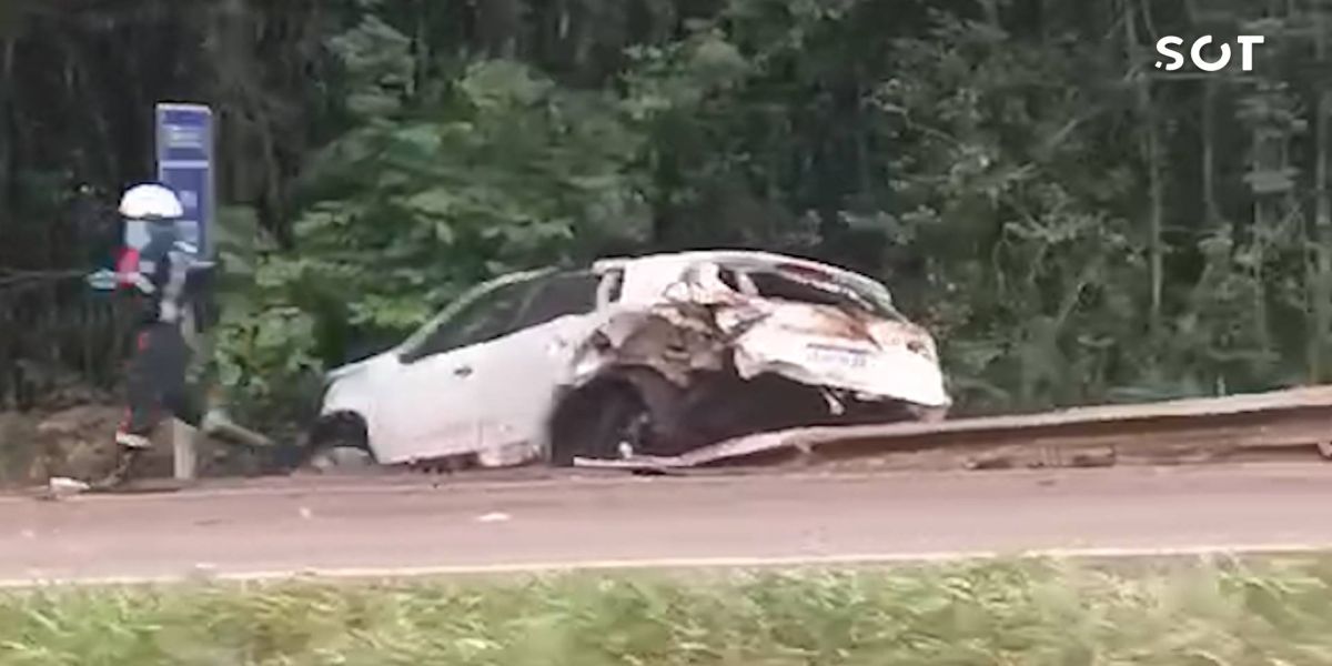 Mulher de 50 anos morre em acidente grave na BR-163 entre Cascavel e Toledo