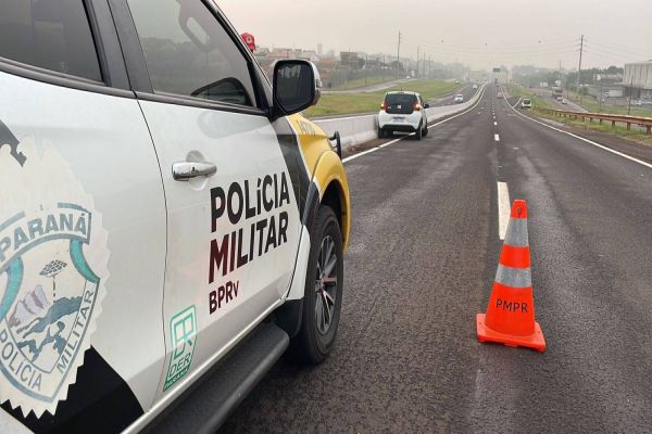 Idoso é atropelado por automóvel ao tentar atravessar rodovia PRc-467 em Cascavel