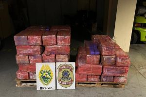 Imagem referente à notícia: BPFRON e NEPOM apreendem mais de uma tonelada de maconha em Terra Roxa
