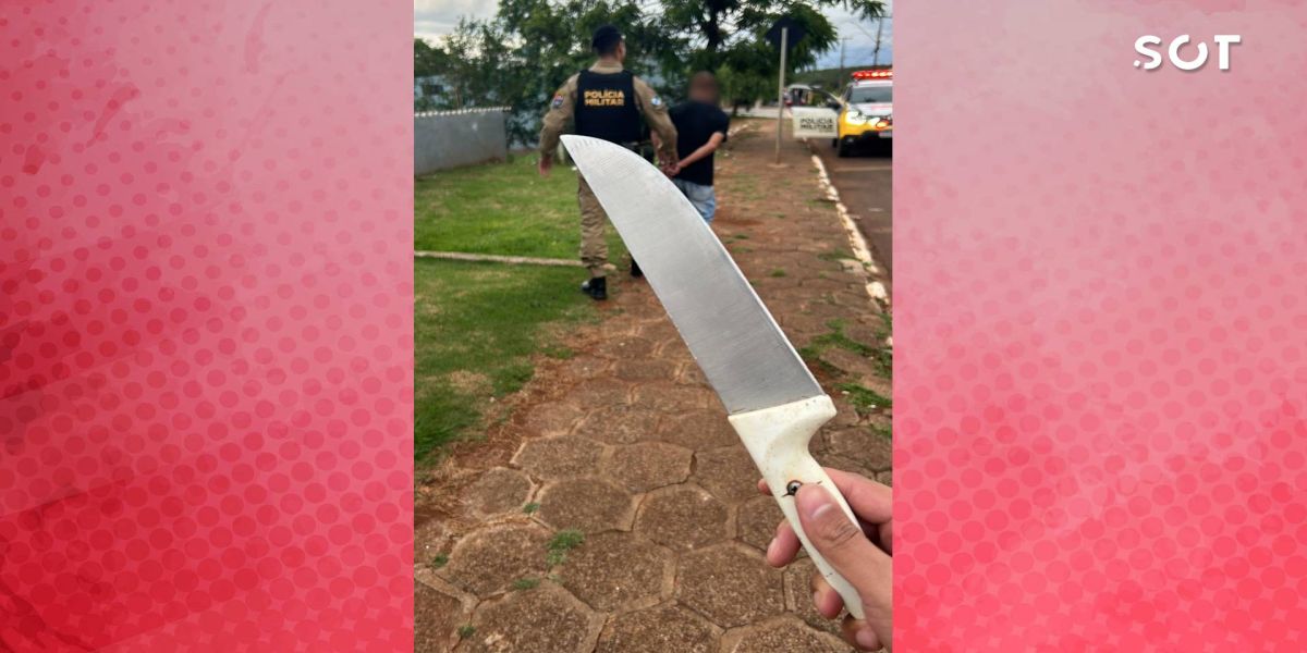 Homem é preso em Ibema após ameaçar companheira e filho com faca