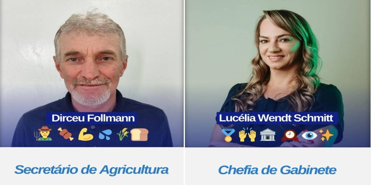 Stefanello anuncia novos nomes para chefia de gabinete e secretaria de agricultura em Corbélia