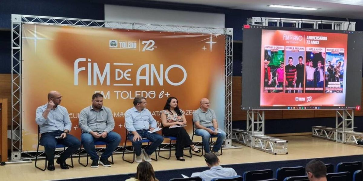 Toledo se prepara para Natal e fim de ano com programação diversificada e investimentos em cultura