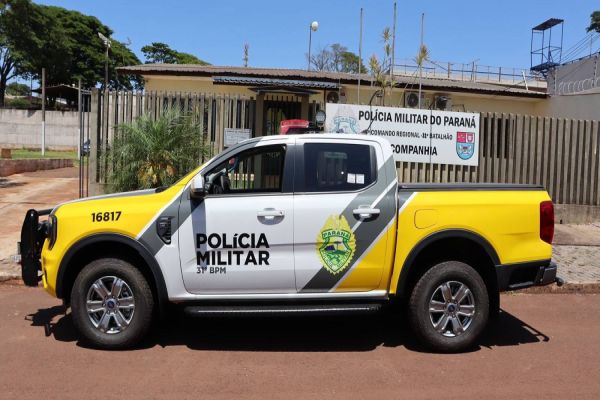 Corbélia recebe nova viatura para reforçar o policiamento