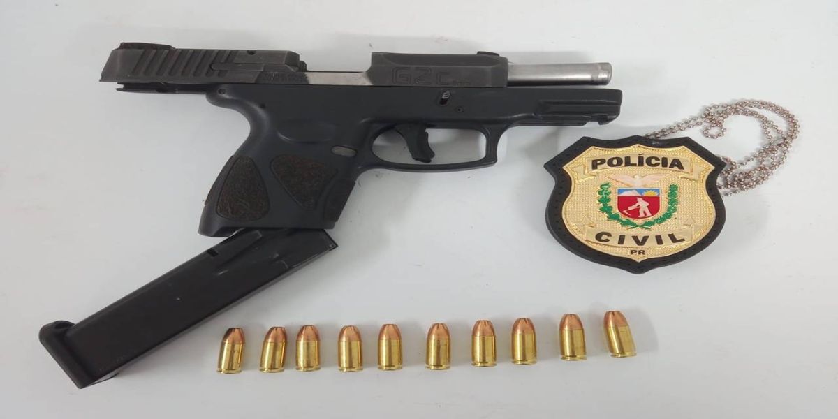 Polícia Civil de Corbélia apreende pistola 9mm e prende mulher em Cascavel