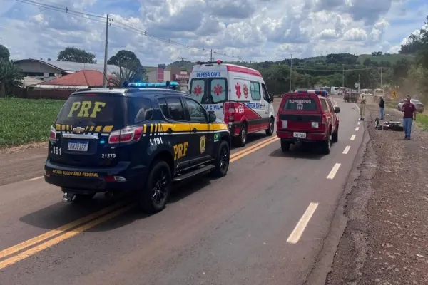 Foto relacionada a notícia: Motociclista de 61 anos morre em colisão frontal na BR-369