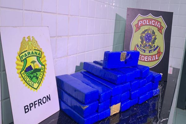 BPFRON e PF apreendem 20 kg de maconha em ônibus com destino a Florianópolis