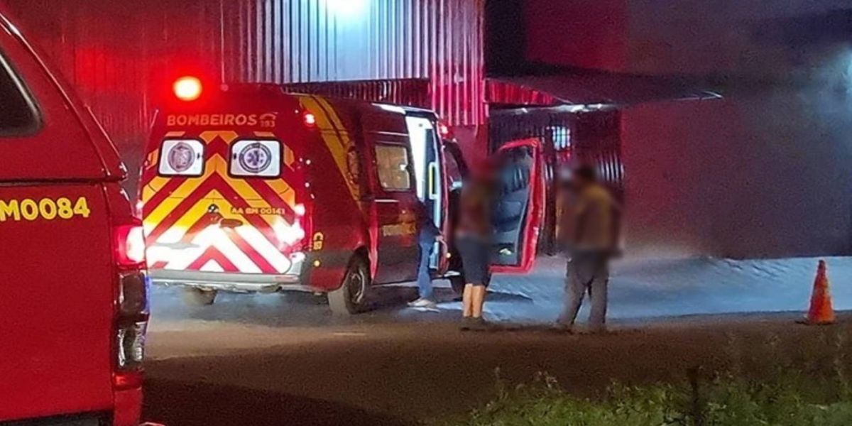 Trabalhador cai de elevador em Cascavel e é hospitalizado com múltiplas fraturas
