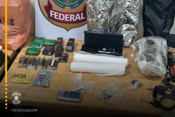 PF desmonta esquema de tráfico de drogas em Foz do Iguaçu e prende casal