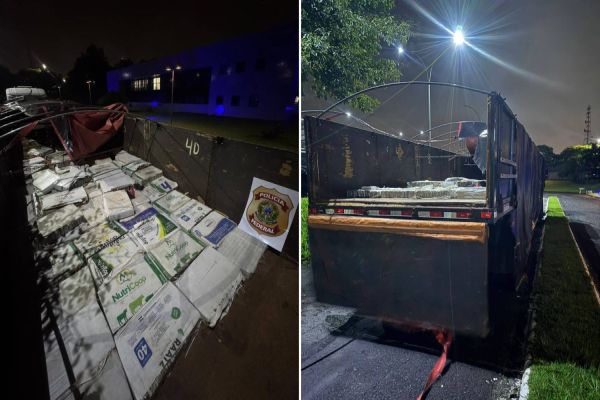 Polícia Federal apreende uma tonelada de maconha em carreta com destino a Curitiba