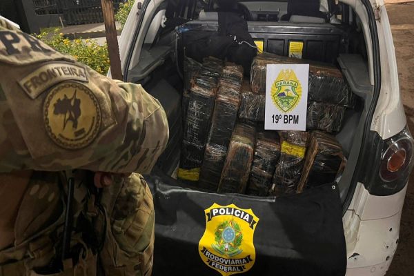 Polícia Rodoviária Federal e Militar apreendem 341 kg de maconha em Toledo
